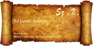 Szives Kevin névjegykártya